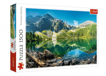 Jezioro Morskie Oko Tatry Polska 1500 elementów Puzzle Trefl 26167 