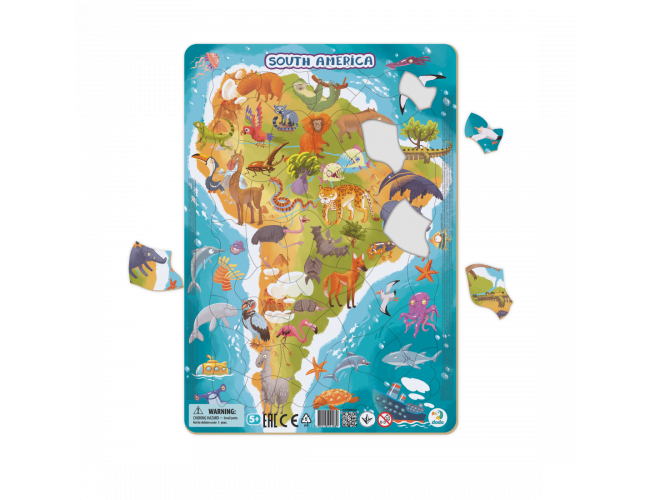 Puzzle ramkowe Ameryka PołudniowaDodo300178