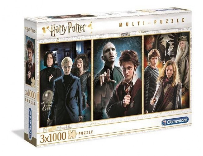 Harry Potter 3 x 1000 elementów Puzzle Clementoni 61884 